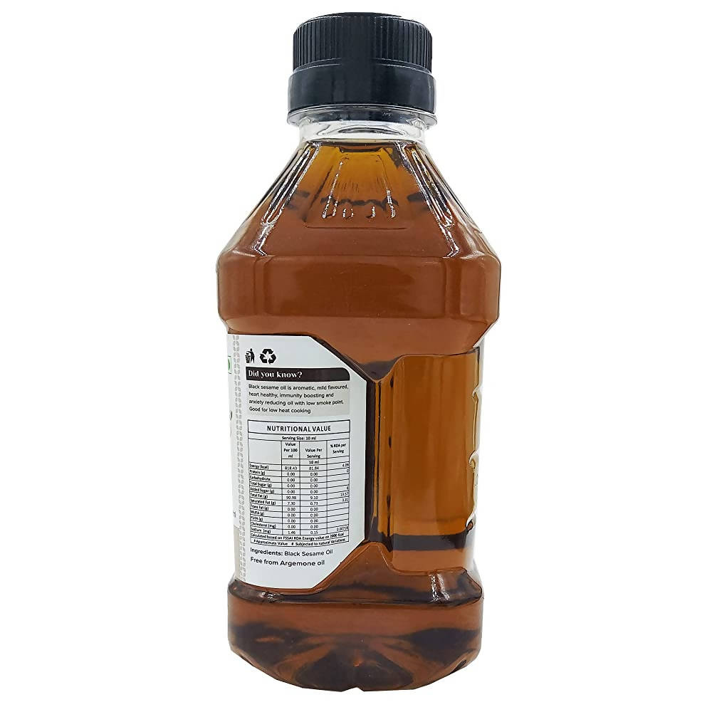 Farm Naturelle Organic Virgin Cold Pressed Black Sesame Seed Oil - Distacart
