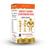 Thumbnail for Basic Ayurveda Brihat Garbh Chintamani Ras 30 Tablets