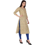 Thumbnail for Kanoor Women's goldcotton straight kurti