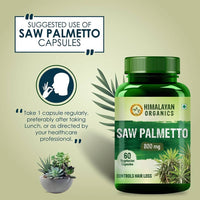 Thumbnail for Organics Saw Palmetto Controls Hair Loss: 60 Vegetarian Capsules