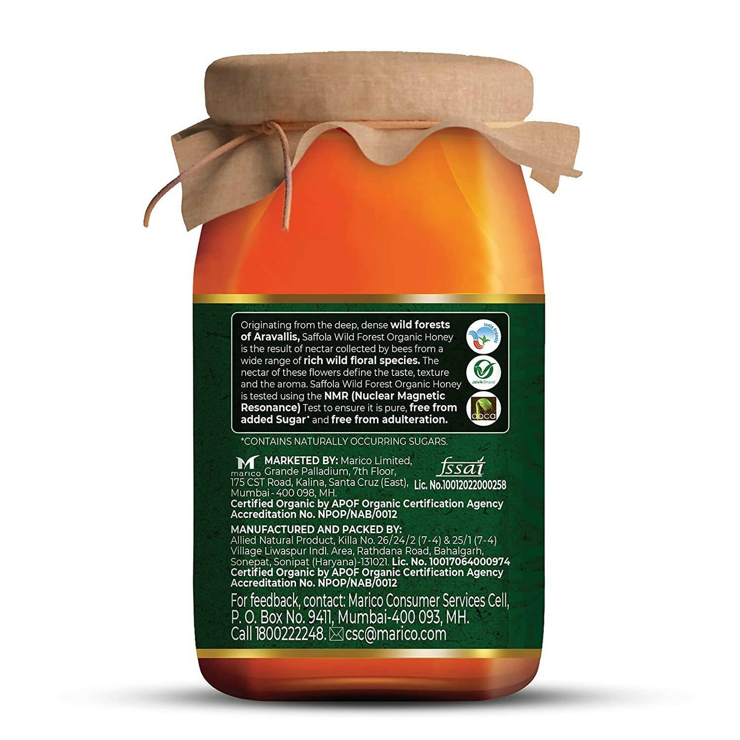 Saffola Organic Wild Forest Honey - Distacart