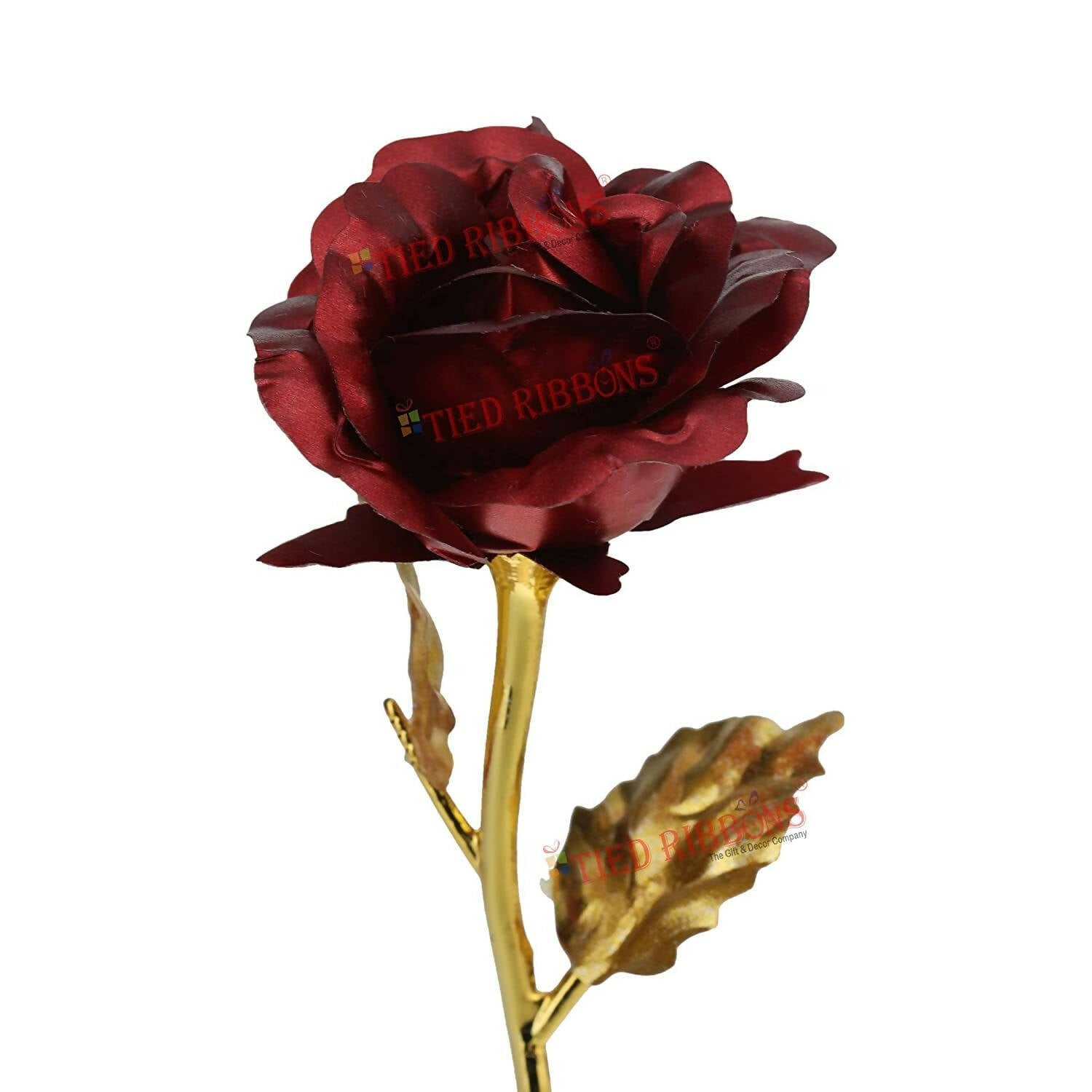 Tied Ribbons Rose Flower Artificial With Teddy - Valentines Day Gift Box - Distacart