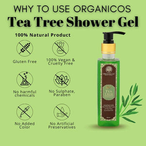 Organicos Tea Tree Shower Gel - Distacart