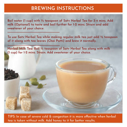 Satv Shwas Herbal Milk Tea - Distacart