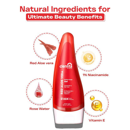 Clensta Red Aloe Vera Multipurpose Gel - Distacart