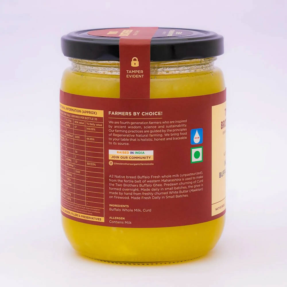 Two Brothers Organic Farms Indian Buffalo Ghee - A2 Cultured - Distacart