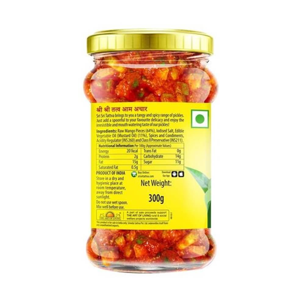 Sri Sri Tattva Mango Pickle Ingredients