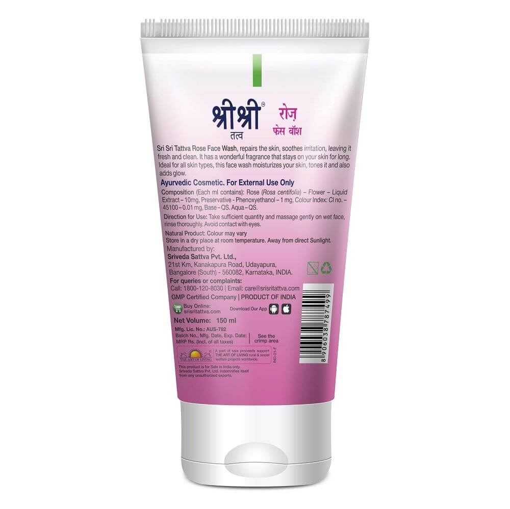 Sri Sri Tattva Rose Face Wash - 150 Ml