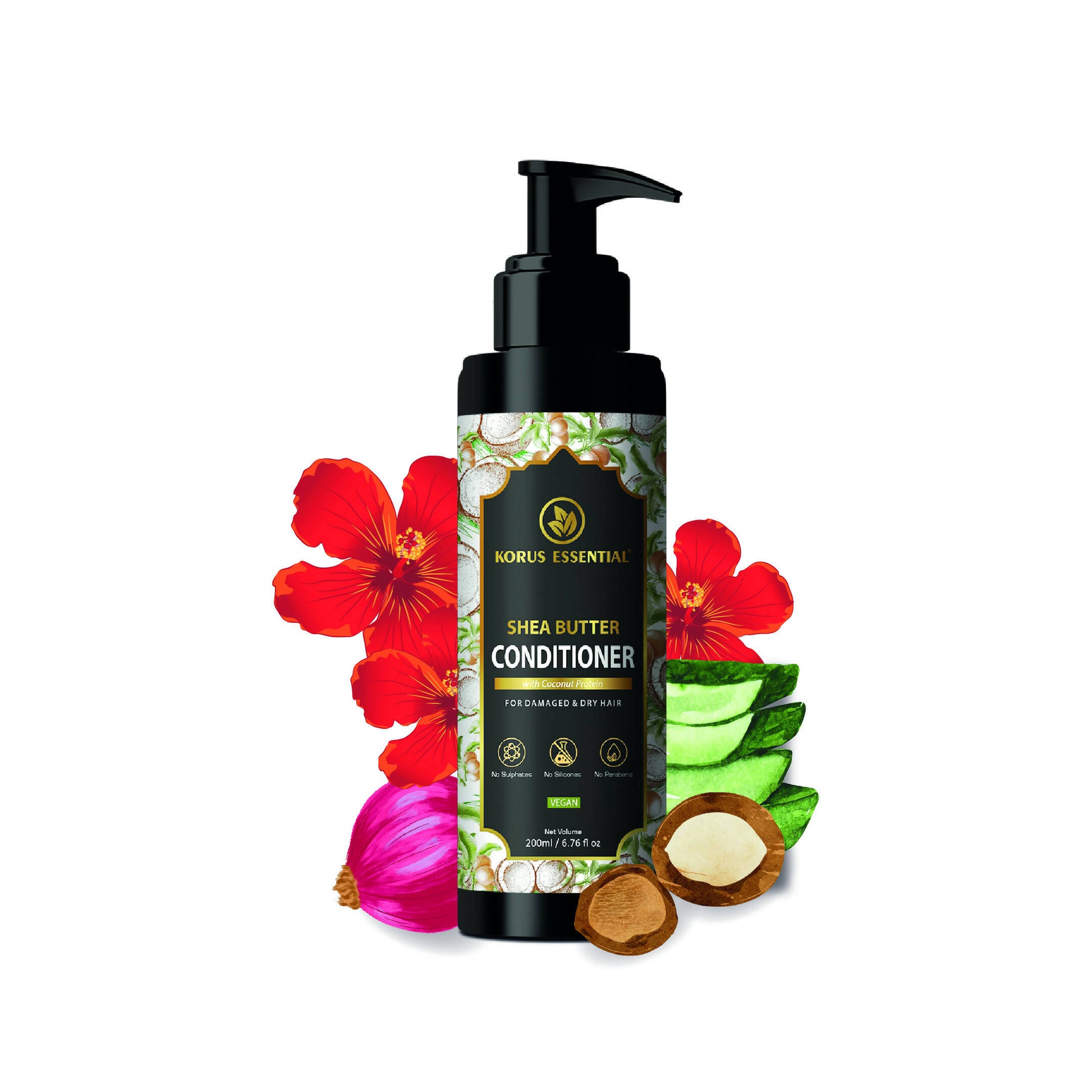 Korus Essential Shea Butter Conditioner With Coconut Protein - Distacart