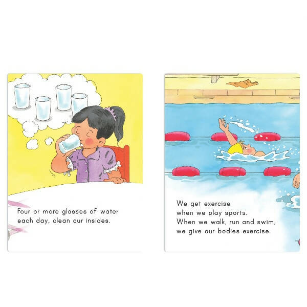 Jolly Scholars Physical Well Being Hardbound 8 in 1 Stories Book for Kids| Promote Physical Health Activity, Fitness & Exercise| Ages 3-6 Years - Distacart