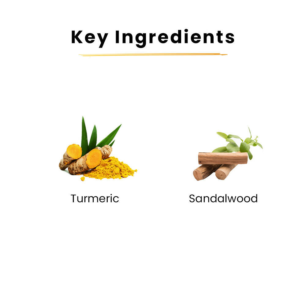 Tru Hair & Skin Turmeric & Sandalwood De-Tan Face Pack - Distacart