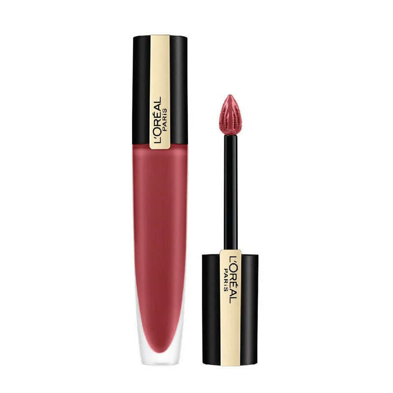 L&#39;Oreal Paris Rouge Signature Matte Liquid Lipstick - 129 Lead - Distacart
