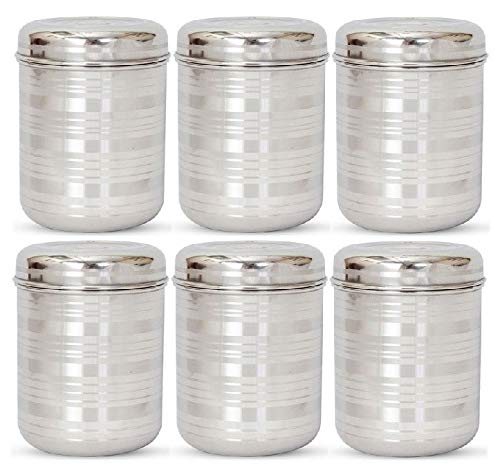 Stainless Steel Canisters 6 Pieces