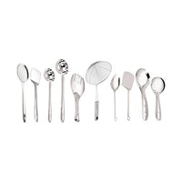 Thumbnail for Stainless Steel Cooking and Serving Spoon - Set of 10