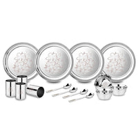 Thumbnail for Stainless Steel Glory Dinner Set, 16-Pieces