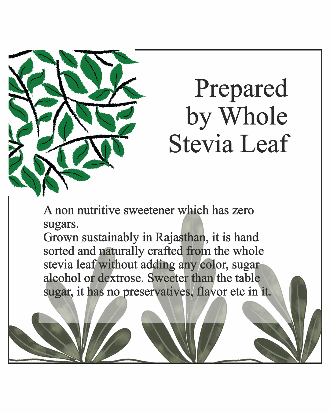 Asavi Natural Stevia Powder - Distacart