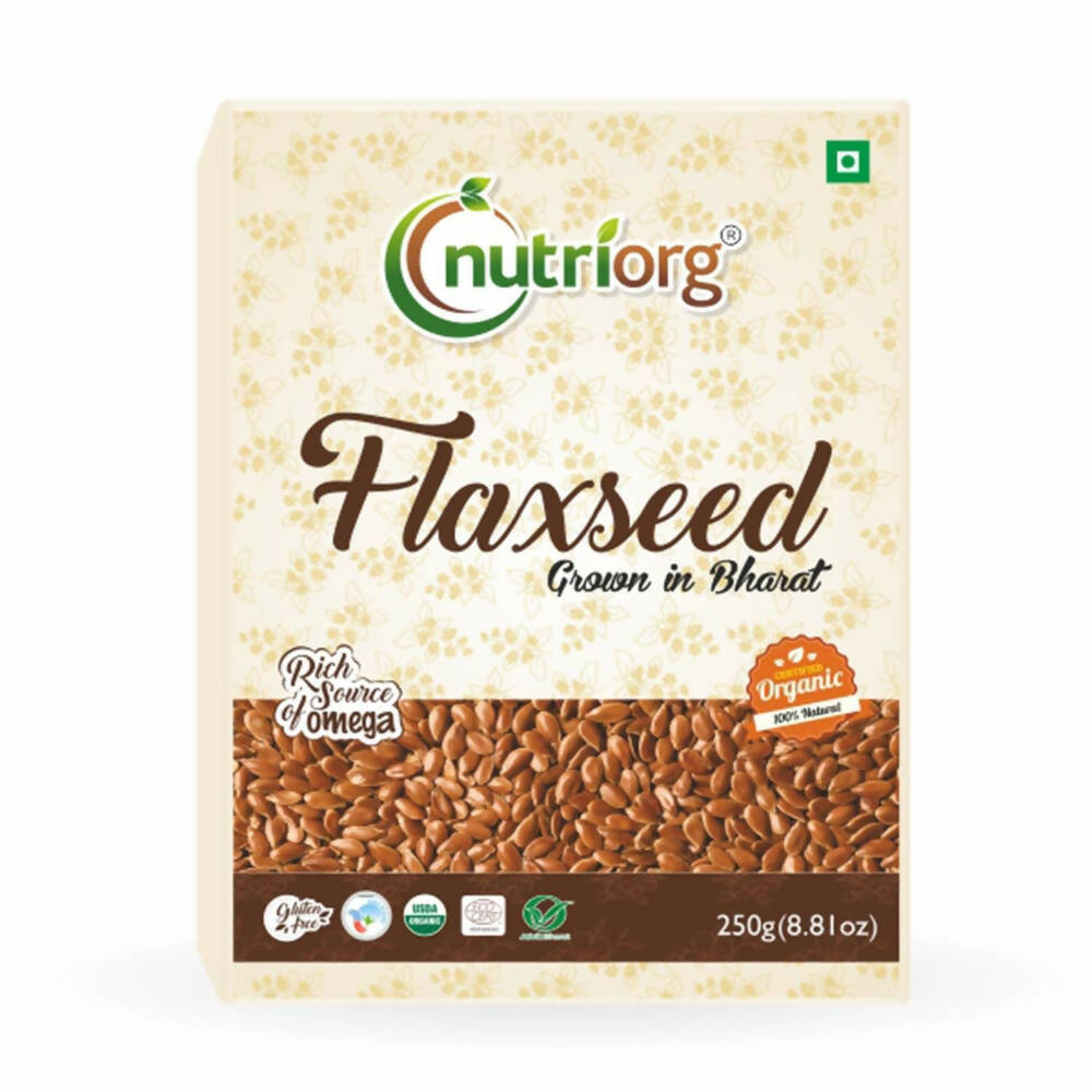 Nutriorg Organic Raw Flaxseeds - Distacart
