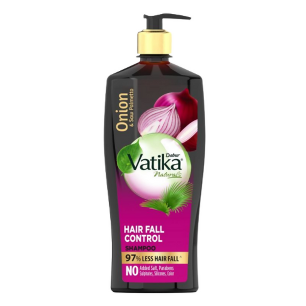 Dabur Vatika Naturals Onion & Saw Palmetto Hair Fall Control Shampoo - Distacart