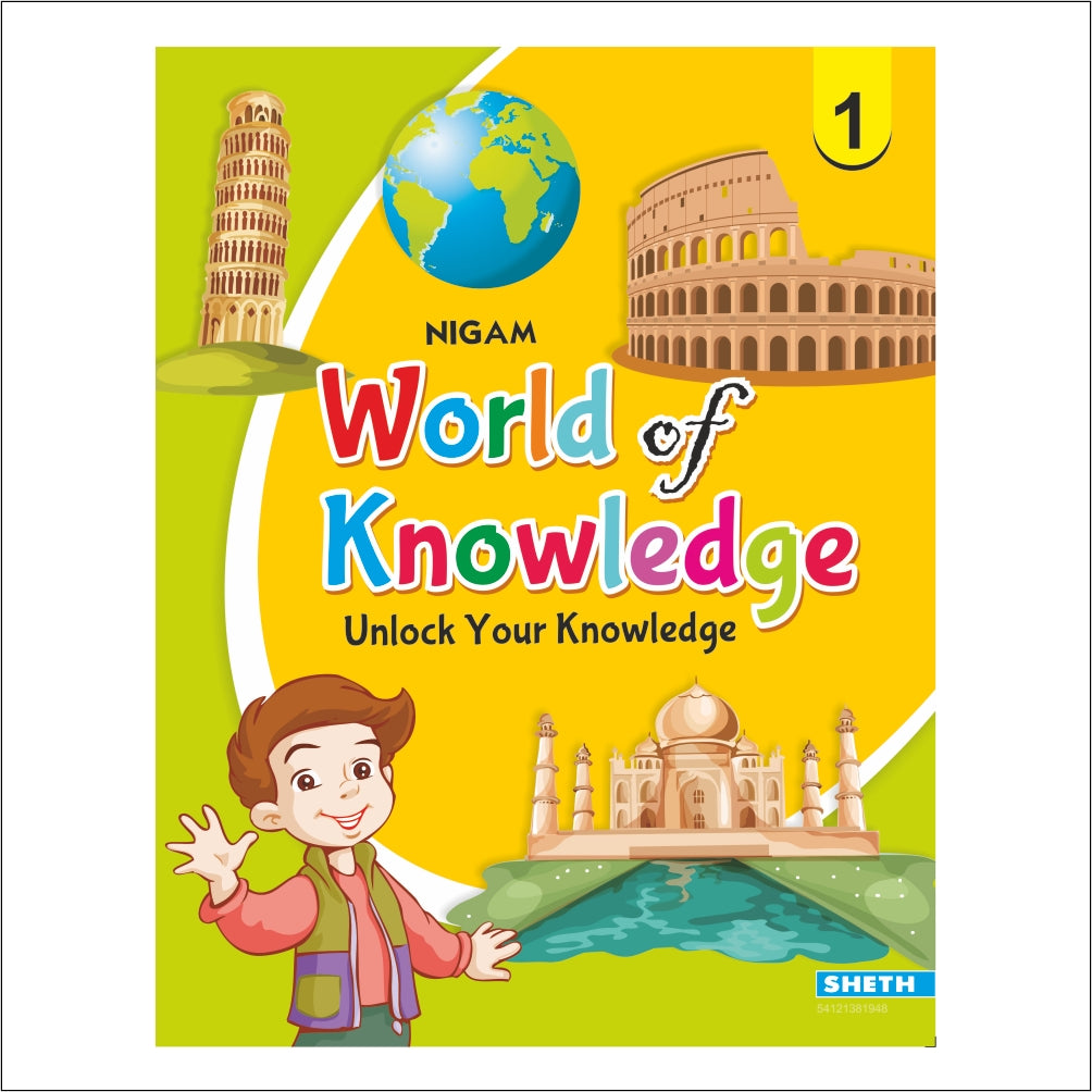 Self Enhancement Student Workbooks Grade 1| Set of 4| Computer,Grammar,World of Knowledge,Value Education| Ages 6-7 Year - Distacart