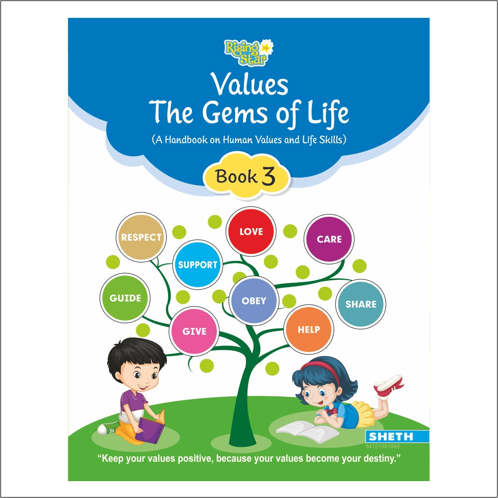 Self Enhancement Student Workbooks Grade 3| Set of 4| Computer-Grammar-World of Knowledge-Value Education| Ages 8-9 Year - Distacart