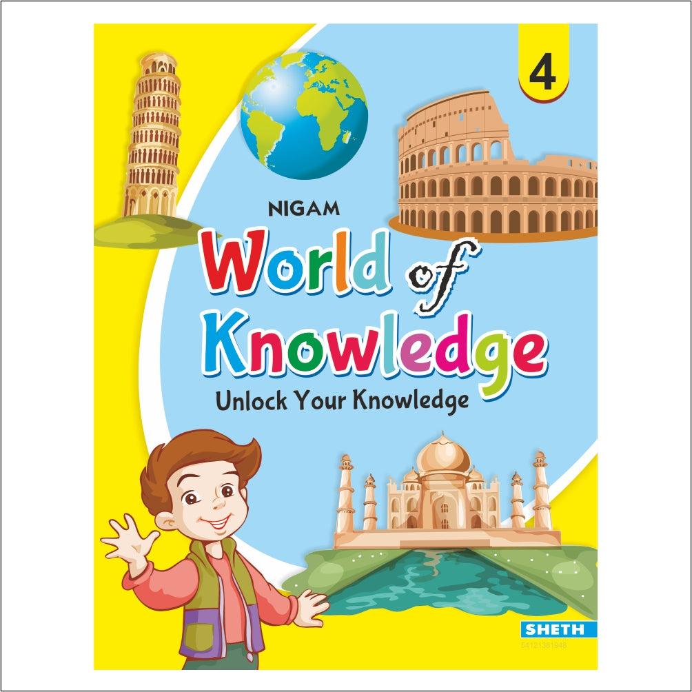 Self Enhancement Student Workbooks Grade 4| Set of 4|Computer-Grammar-World of Knowledge-Value Education| Ages 9-10 Year - Distacart