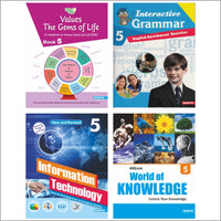 Thumbnail for Self Enhancement Student Workbooks Grade 5| Set of 4|Computer-Grammar-World of Knowledge-Value Education|Ages 10-11 Year - Distacart