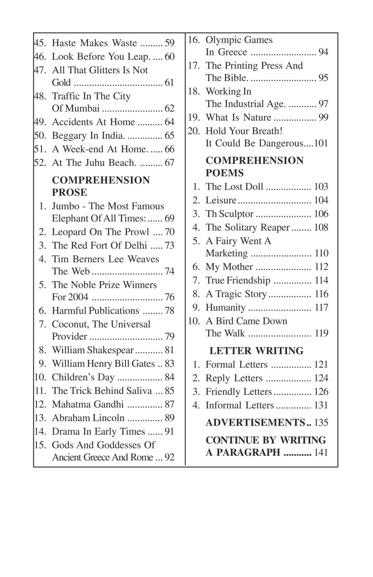 Sure Success Essays Letters Comprehension Part 1 for Std V to VII (ICSE & CBSE) - Distacart