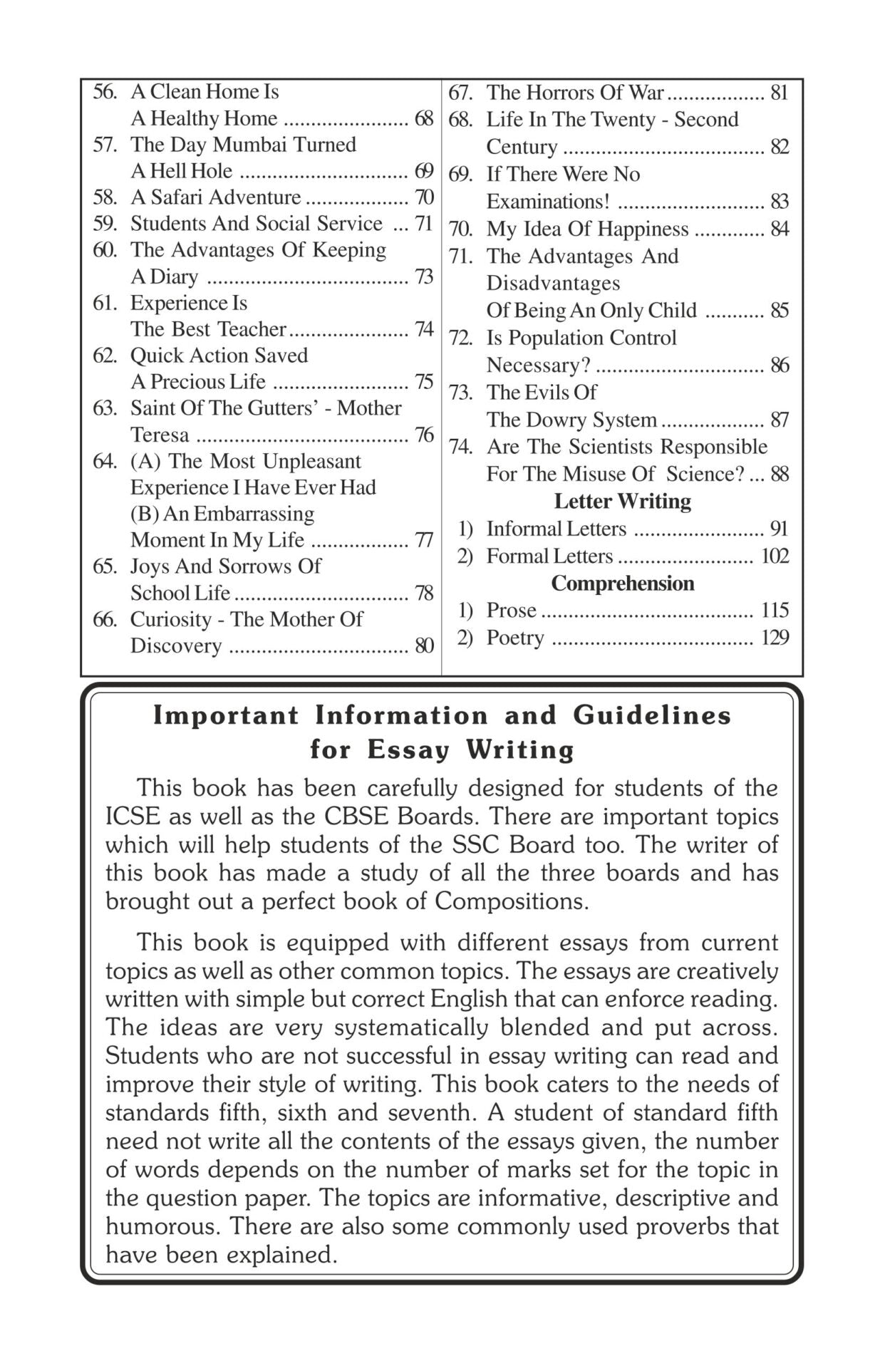 Sure Success Essays Letters Comprehension Part 2 for Std VIII to X (ICSE & CBSE) - Distacart