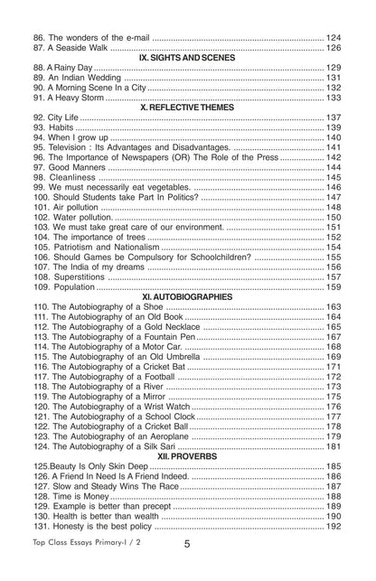 Top Class Essays for Primary School - Distacart