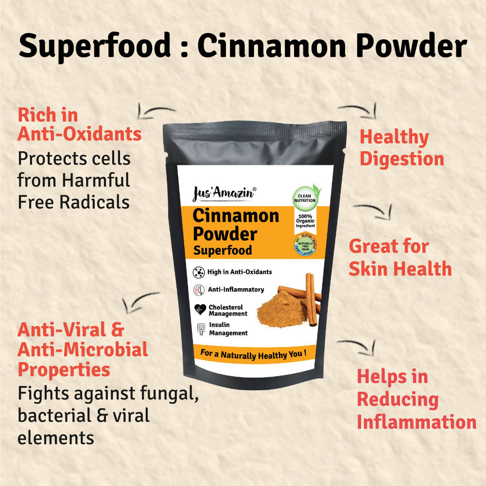 Jus Amazin Cinnamon Powder Superfood - Distacart