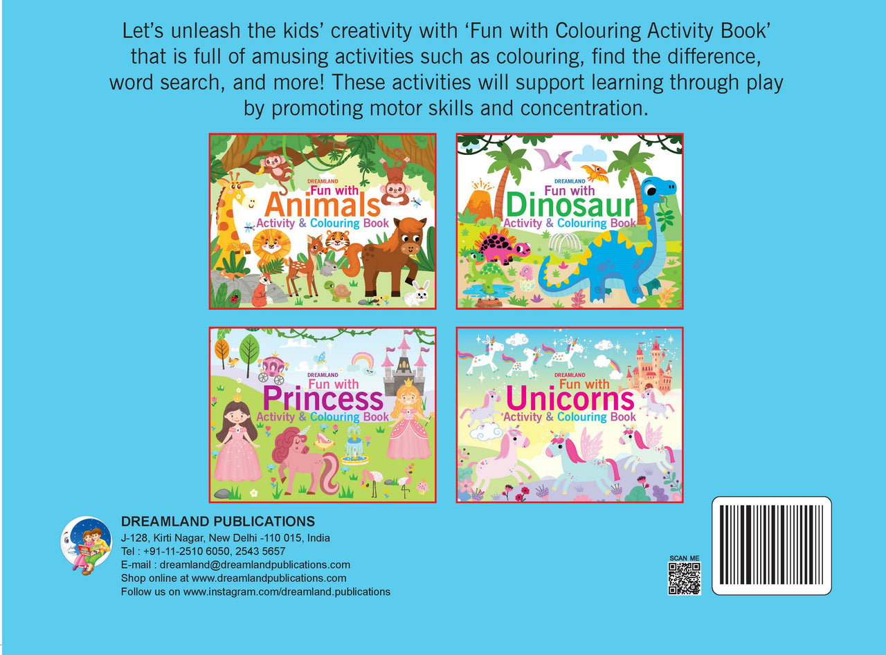 Dreamland Fun with Unicorns Activity & Colouring : Children Interactive & Activity Book - Distacart