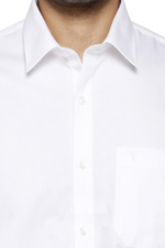 Thumbnail for Ramraj Cotton Mens Full Sleeve Formal 100 % Cotton White Shirt - Distacart