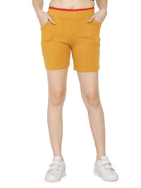 Thumbnail for Asmaani Mustard Color Short Pant with Two Side Pockets