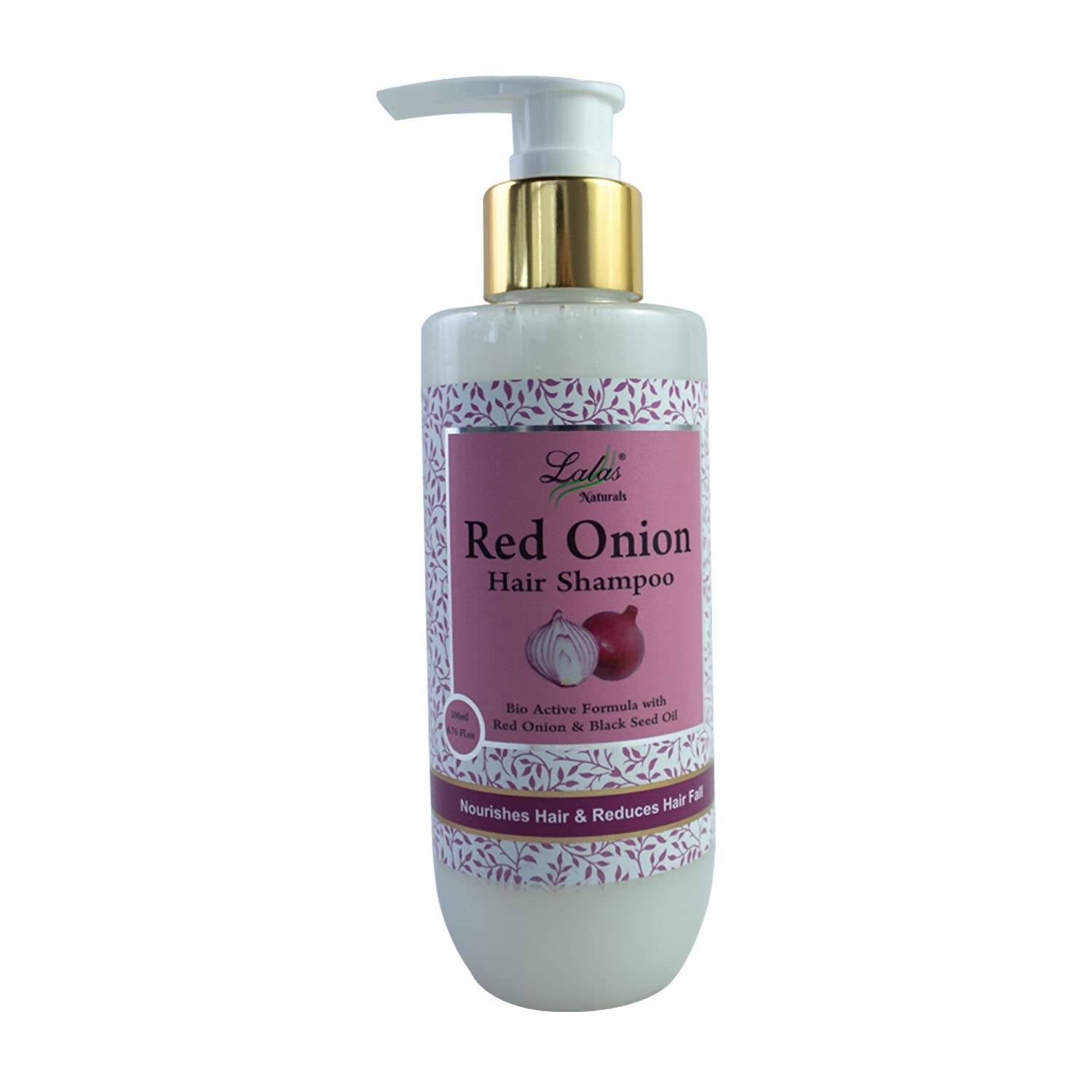 Lalas Naturals Red Onion Hair Shampoo - Distacart