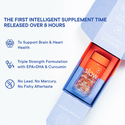 Wellbeing Nutrition Slow | Virgin Omega 3 Capsules - Distacart