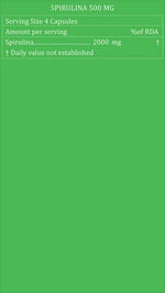 Thumbnail for Purayati Spirulina 500 mg Capsules