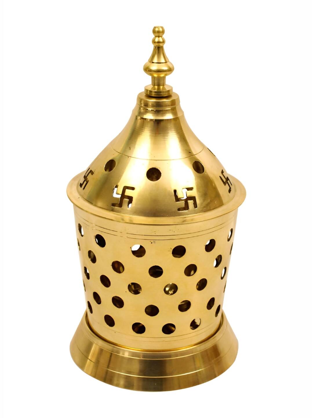 Spillbox Gold-Toned Brass Amar Lamp Pooja Essential - Distacart