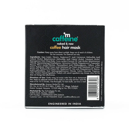mCaffeine Naked & Raw Coffee Hair Mask - Distacart