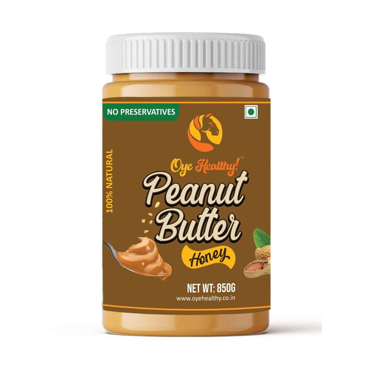 Oye Healthy Peanut Butter Natural Honey Combo Pack of 2 (850gm+340gm)