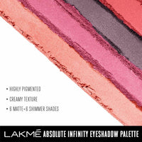 Thumbnail for Lakme Absolute Infinity Eye Shadow Palette - Pink Paradise - Distacart