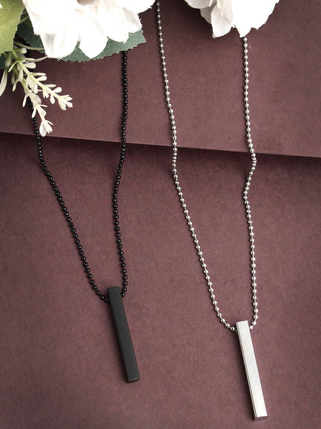 NVR Men's Pack Of 2 Bar Pandents - Distacart