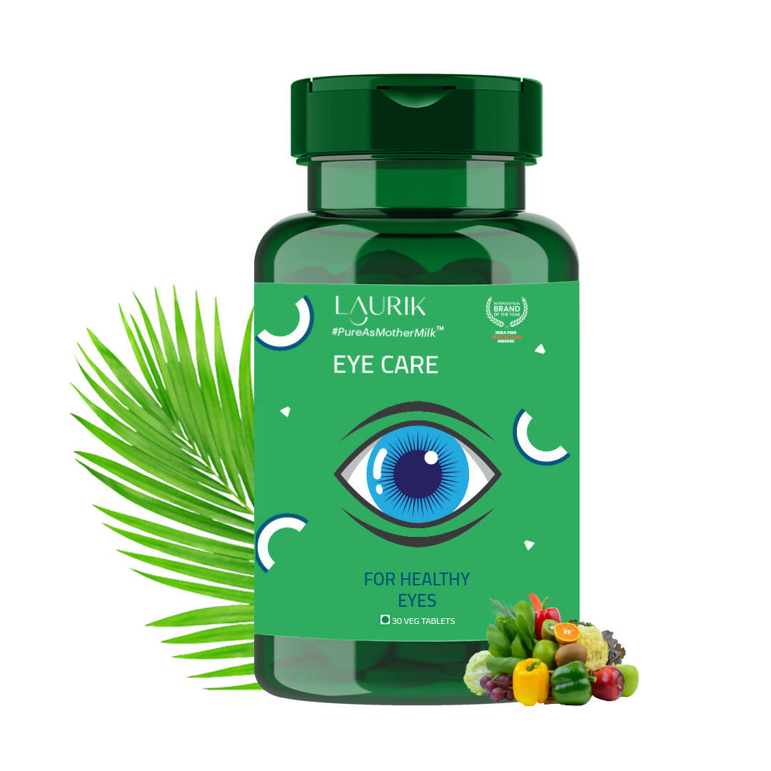 Laurik Organics Plant Based Eye Care Tablets For Improves Vision I For Both Men & Women - Distacart