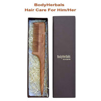 Thumbnail for Bodyherbals Neem Wood Tail Comb Handle Dressing Comb