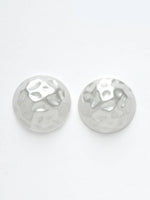 Thumbnail for NVR Women's White Color Moon Stud Earrings - Distacart