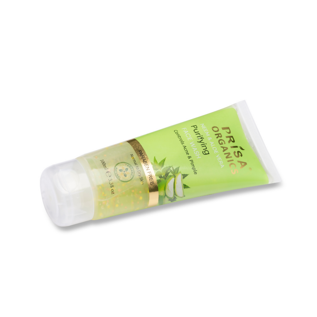 Prisa Organics Neem & Aloe Vera Purifying Face Wash - Distacart