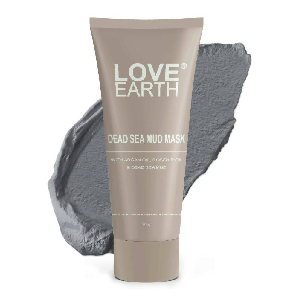 Love Earth Dead Sea Mud Mask with Argan Oil and Rosehip Oil - Distacart