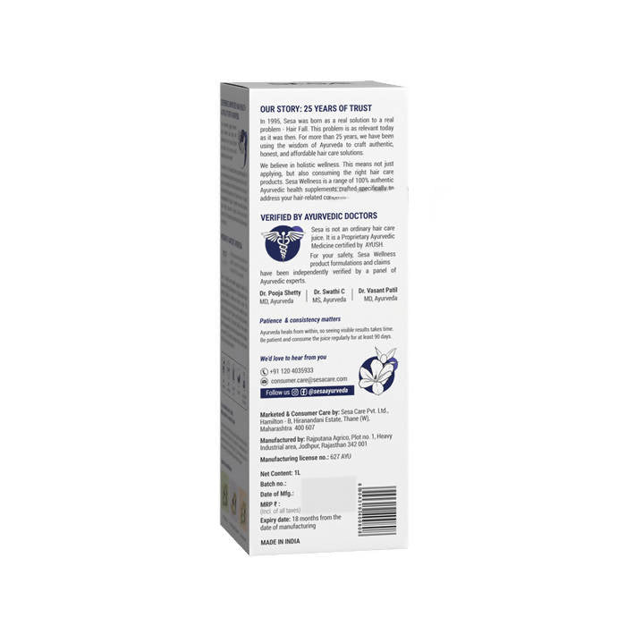 Sesa Ayurvedic Hair & Vitality Booster for Men Juice - Distacart