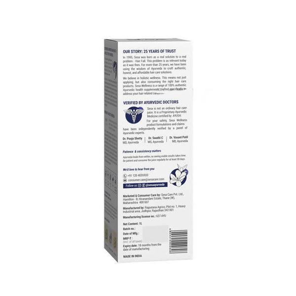 Sesa Ayurvedic Hair & Vitality Booster for Men Juice - Distacart