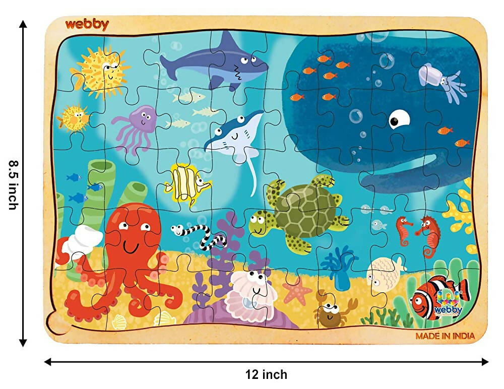 Webby Underwater Animals Jigsaw Puzzle - 40 Pcs - Distacart