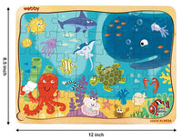 Thumbnail for Webby Underwater Animals Jigsaw Puzzle - 40 Pcs - Distacart
